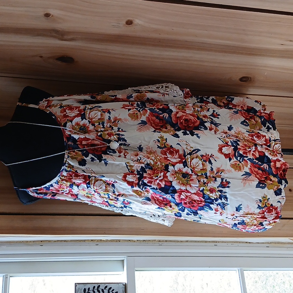 Beige Cotton Blend Top